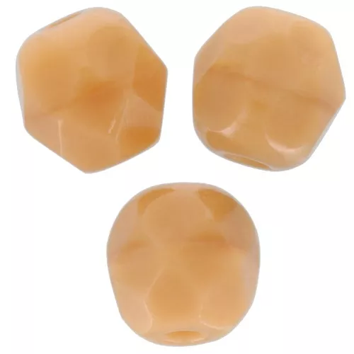 Facettes 4 mm - Opaque Dark Ivory x50