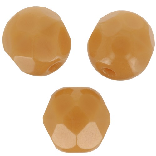 Facettes 6 mm - Opaque Dark Ivory x25
