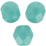 Facettes 6 mm - Opaque Vert d'eau x25