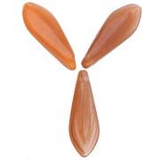 Dagues en verre 5x16 mm - Orange - Terracotta marbré x50