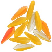 Dagues en verre 5x16 mm - Moutarde x50