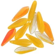 Dagues en verre 5x16 mm - Moutarde x50