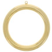 Pendentif cercle 49 mm - Doré à l'or fin x1
