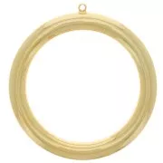 Pendentif cercle 49 mm - Doré à l'or fin x1