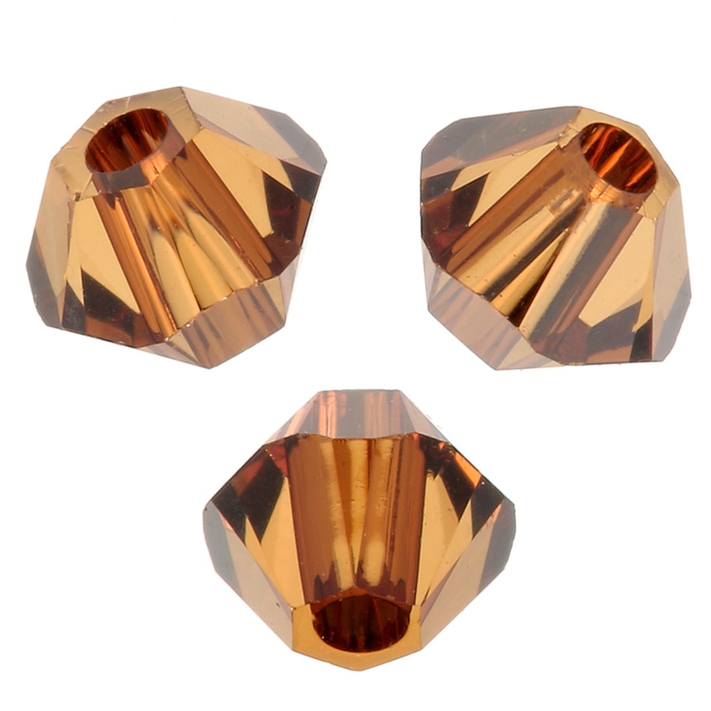 Lot De 100 Toupies En Cristal Preciosa 3 Mm Couleur Gris - Site Français, Neuf, Pour Bijoux Et Créations