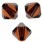 Toupies en cristal PureCrystal 5328 5 mm - Smoked Amber x20