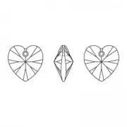 Pendentif coeur en cristal PureCrystal 6228 14,4x14mm - Golden Topaz x1