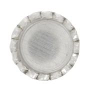 Sertis ronds dentelés pour cabochon 3 mm - Argent 925 x4|raw }}