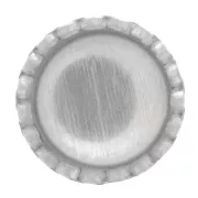 Sertis ronds dentelés pour cabochon 4 mm - Argent 925 x1