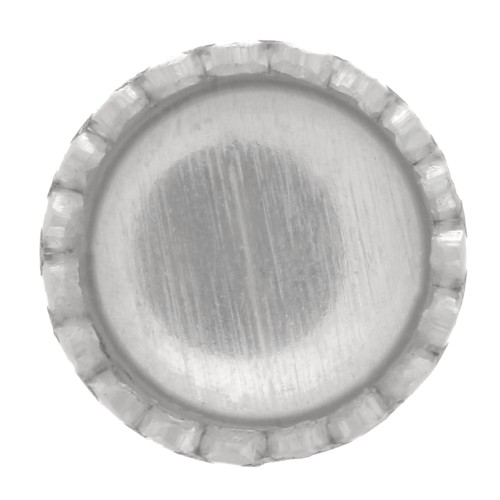 Sertis ronds dentelés pour cabochon 4 mm - Argent 925 x1