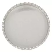 Serti rond dentelé pour cabochon 10 mm - Argent 925 x1