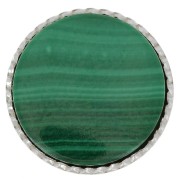 Serti rond dentelé pour cabochon 10 mm - Argent 925 x1