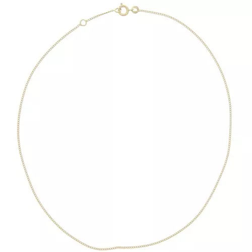 Tour de cou maille Gourmette limée 1.3 mm - Plaqué Or 3 microns x38cm