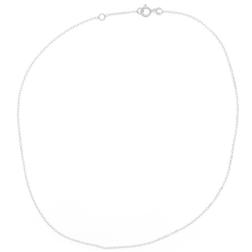 Tour de cou maille Forçat limée 1.25 mm - Argent 925 x38cm