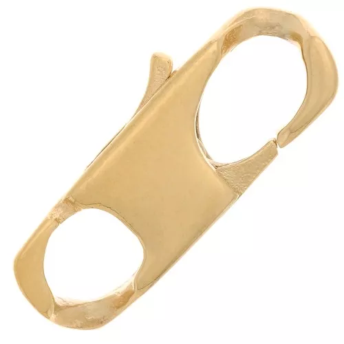 Fermoir mousqueton allongé 23 mm - Plaqué Or 3 microns x1