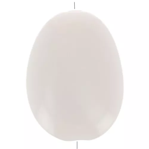 Perle plate en acrylique opaque 30x23 mm - Crème x1