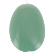 Perle plate en acrylique opaque 30x23 mm - Vert sauge x1|raw }}