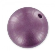 Perle ronde poudrée 16 mm Violet x1|raw }}