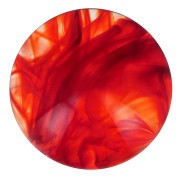 Cabochon rond en acrylique 16 mm - Rouge marbré x1|raw }}