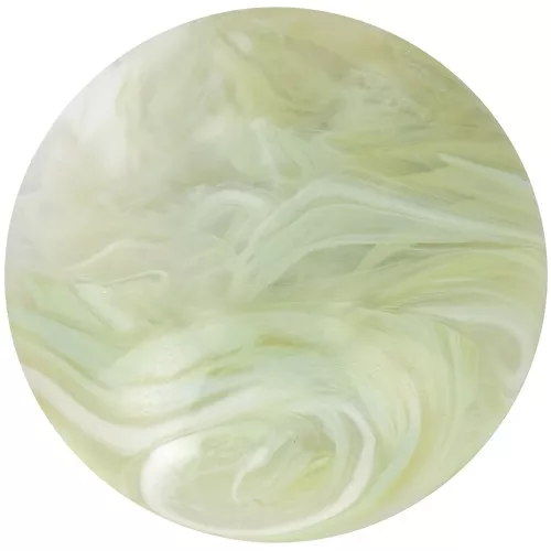 Cabochon rond en acrylique 18 mm - Vert Tilleul Marbré x1
