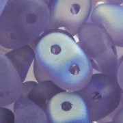 SuperDuo 2,5x5 mm Tanzanite Mat AB x10g|raw }}