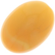 Cabochon ovale en résine 18x13 mm - Jaune miel marbré x1