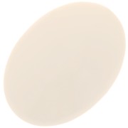 Cabochon ovale en résine opaque 18x13 mm - Ecru x1