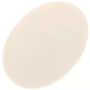 Cabochon ovale en résine opaque 18x13 mm - Ecru x1