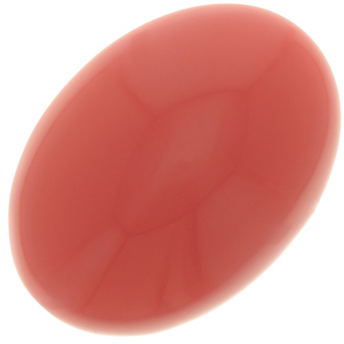 Cabochon ovale 18x13 mm en résine opaque - Terre cuite x1