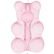 Perle ourson 17x11 mm - trou vertical - Rose clair x1