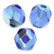 Facettes 4 mm Dark Sapphire AB x50