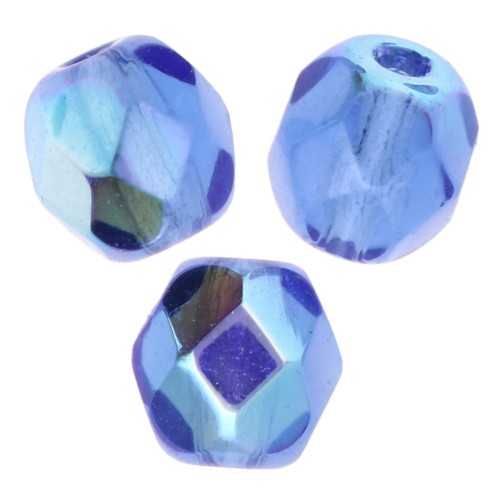 Facettes 4 mm Dark Sapphire AB x50