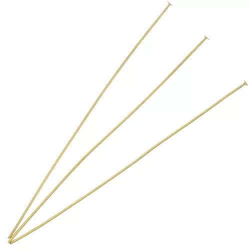 Clous tête plate 70x0.7 mm - Acier inoxydable 304 Doré x6