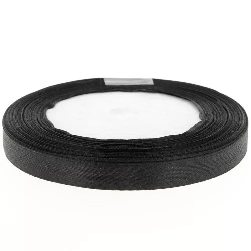 Ruban Satin 10 mm - Noir x20m