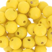 Perles rondes en bois 8 mm Jaune x20|raw }}