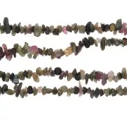 Perles chips 3 - 5 mm en pierre gemme  - Tourmaline x84cm
