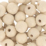 Perles rondes en bois 8 mm Naturel x20|raw }}