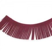Ruban franges en suedine 28 mm Bordeaux x1,6m
