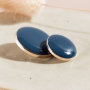 Bouton à queue pour la couture en métal - Atelier Brunette Dotty 15 mm - River x1