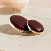 Bouton à queue pour la couture en métal - Atelier Brunette Dotty 15 mm - Rust x1