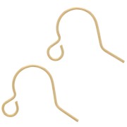 Crochets d'oreilles 10 mm - Gold filled (or laminé)  x2|raw }}