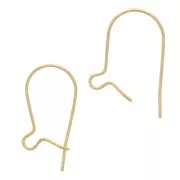 Boucles d'oreilles crochets dormeuses 14 mm - Gold filled (or laminé) x2