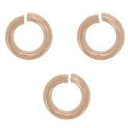 Anneaux ouverts 4x0.8 mm en Rose Gold filled (or laminé)  x10|raw }}
