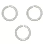 Anneaux ouverts 5x0.8 mm en Argent 925 x10