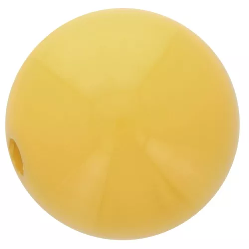 Perle en résine opaque 12 mm - Ocre x1