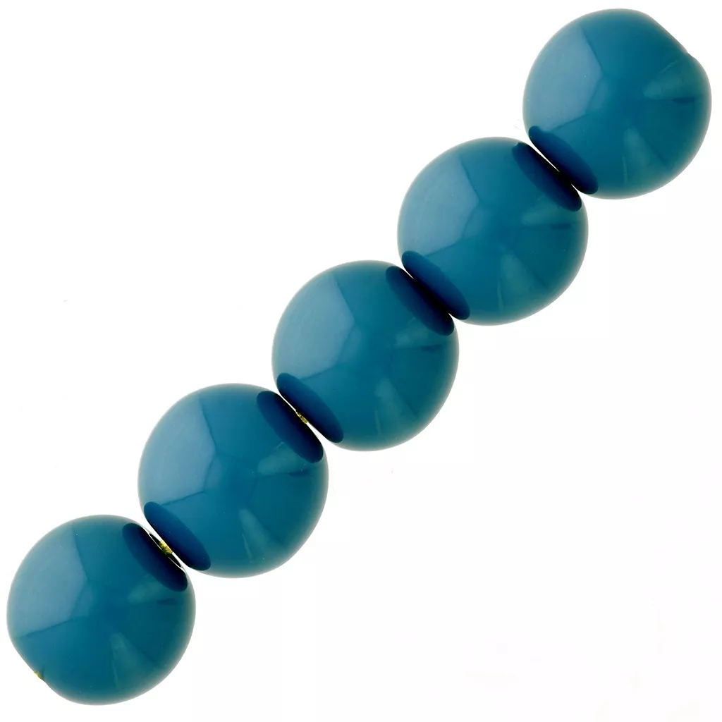 200 Perles Nacrées Bleu Canard Acrylique - Diamètre 5 Mm - Neuf, Livraison Gratuite