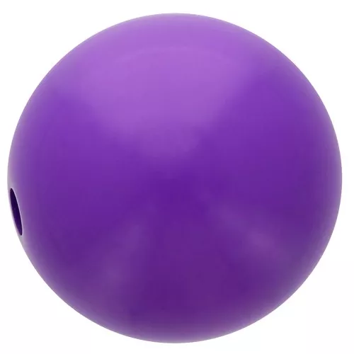 Perle en résine opaque 14 mm - Violet x1