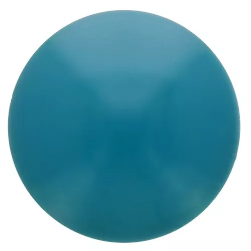 Cabochon rond en résine opaque 14 mm - Bleu canard x1
