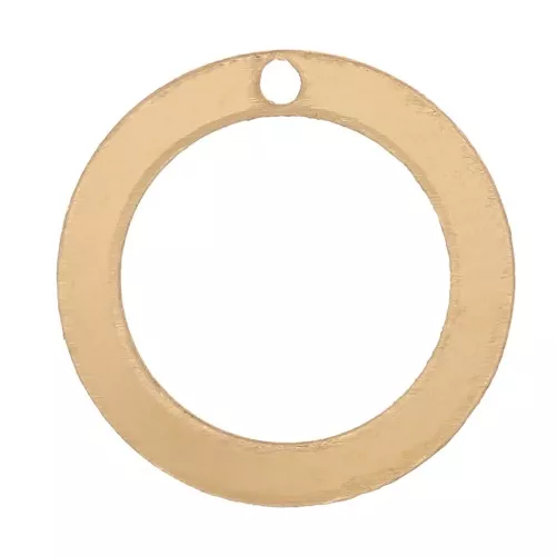 Sequin cercle évidé 10 mm - Gold filled (or laminé) x1