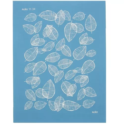 Silk Screen Moiko pour Pâte polymère 74x105 mm - Motif Feuilles 11.34 x1